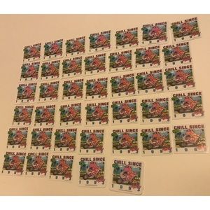 40 new brandy melville chill since 1993 malibu stickers